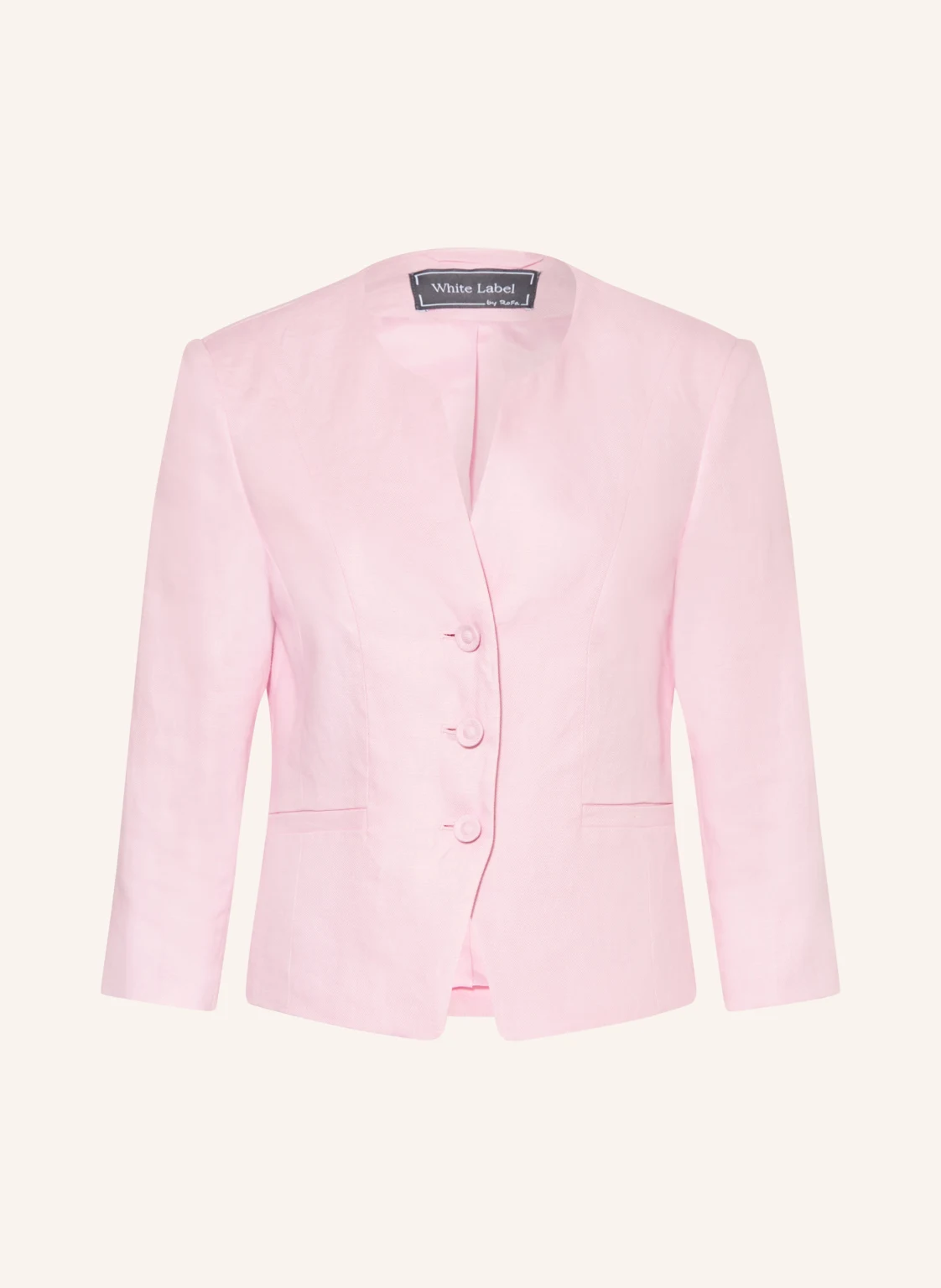 White Label Leinenblazer mit 3/4-Arm