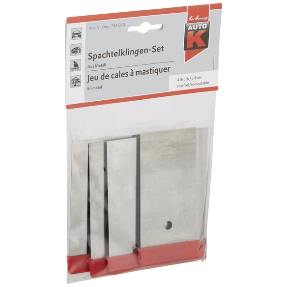 Spachtelklinge, für Lack, Kunststoff, Metall, Chrom, Holz etc., rot