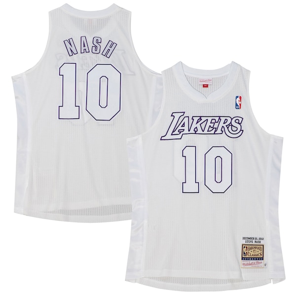 Steve Nash Los Angeles Lakers 2012 Authentic Player Jersey - White