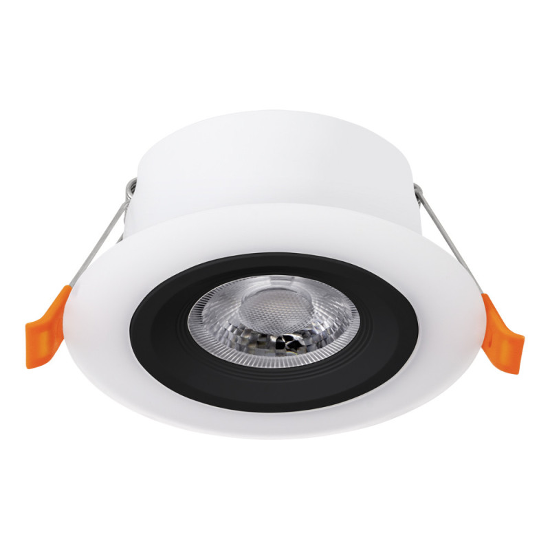 Spot encastrable LED Calonge noir et blanc blanc chaud IP20 620 lm 4,8 W EGLO