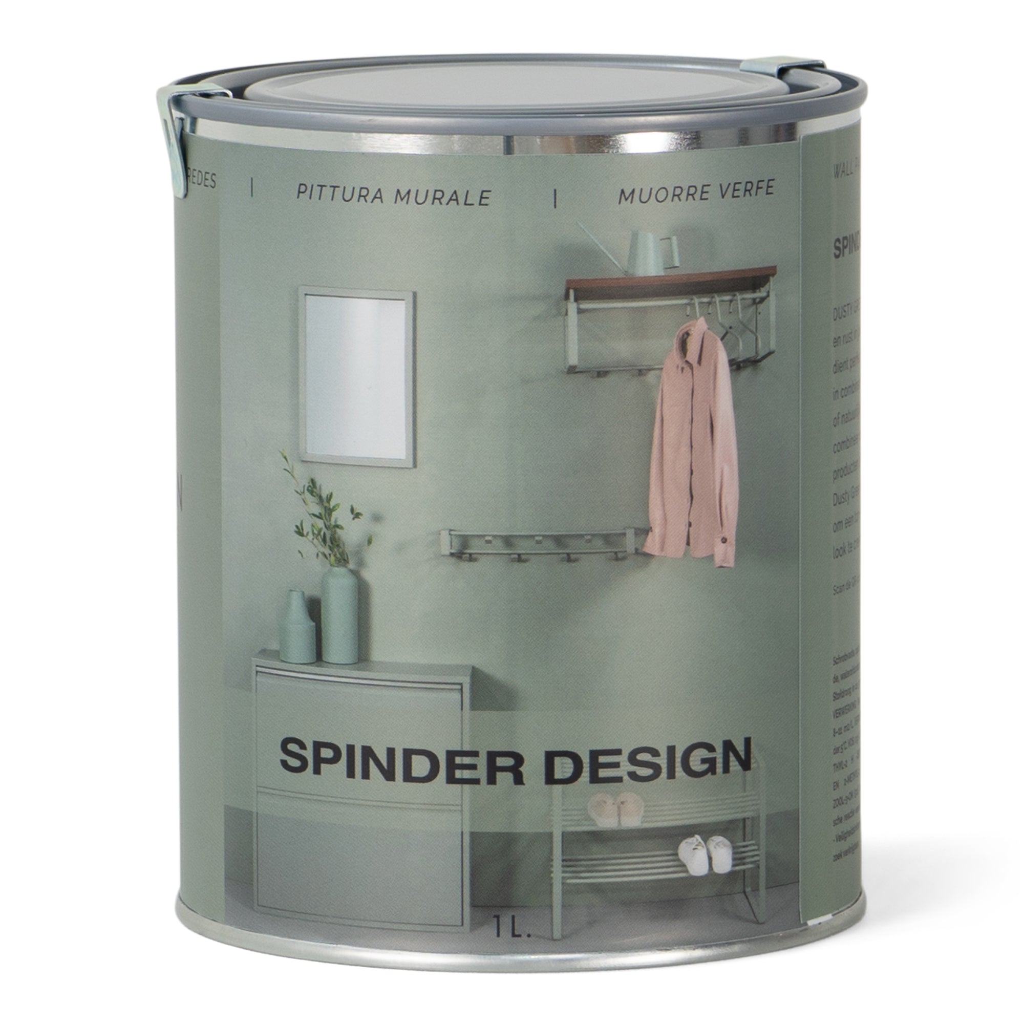 Spinder Design matte muurverf Wall Paint - Dusty Green
