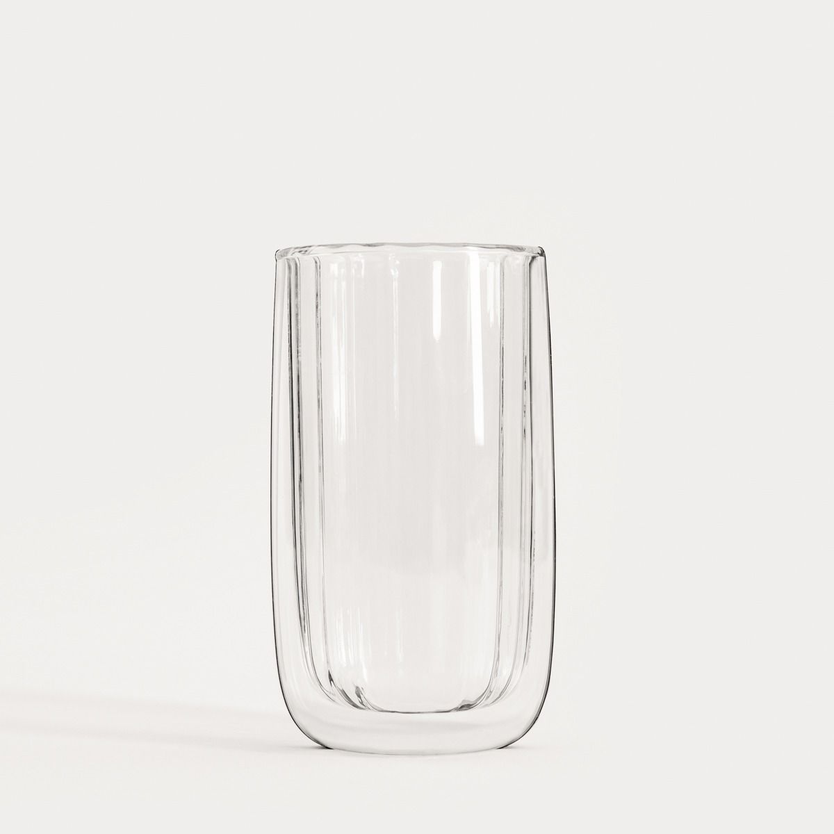 Zestaw szklanek CEMBRA GROOVE z podwójną ścianką bez ucha, 2 szt. 0,35 l