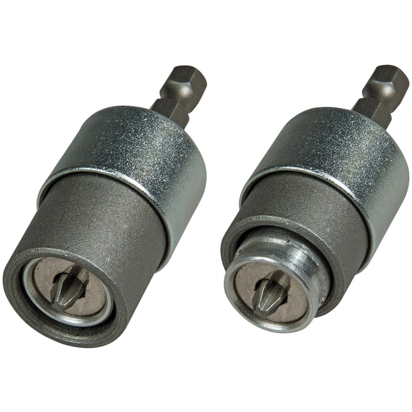 Trockenbau-Bithalter magnetisch, STHT0-05926, Grau | Silber, mit 10 mm oder 8 mm Bohrfutter