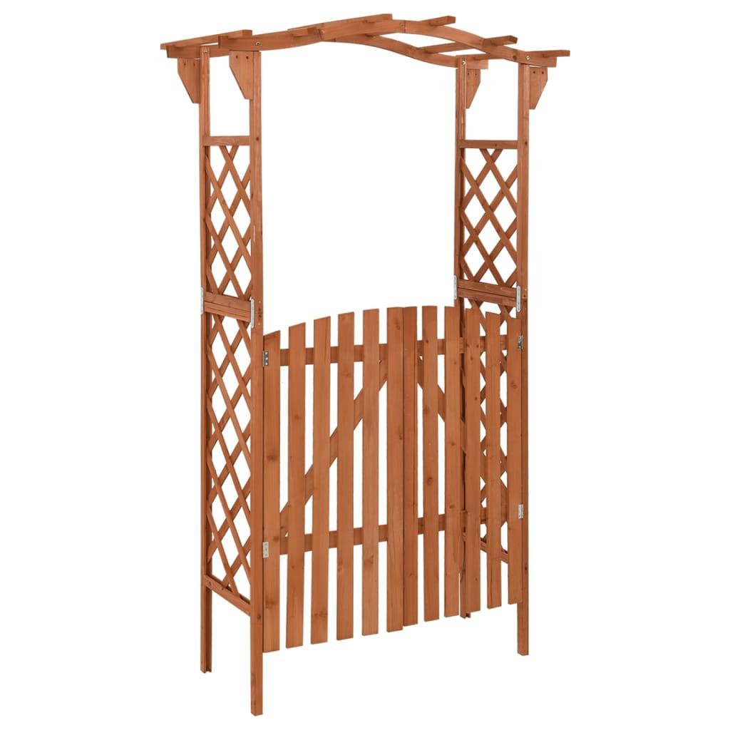 Pergola Brąz Drewno vidaXL