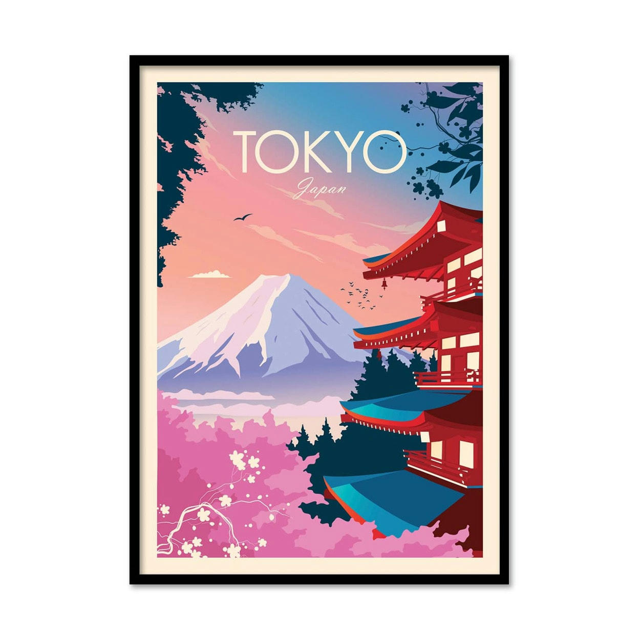 STUDIO INCEPTION - TOKYO VERSION 2 - STUDIO INCEPTION - Affiche d'art 30 x 40 cm