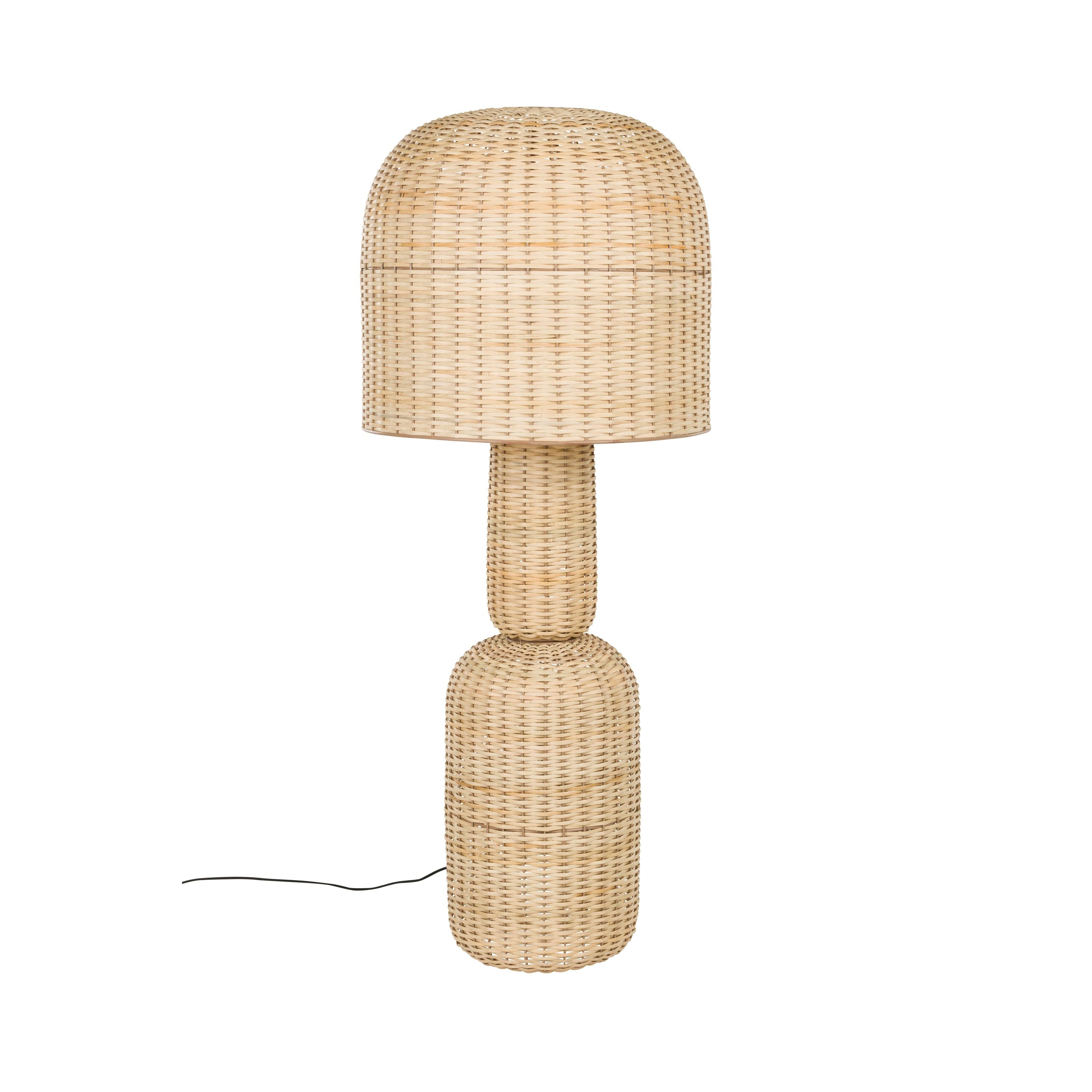 Housecraft Living Jude Vloerlamp Rotan - Bruin
