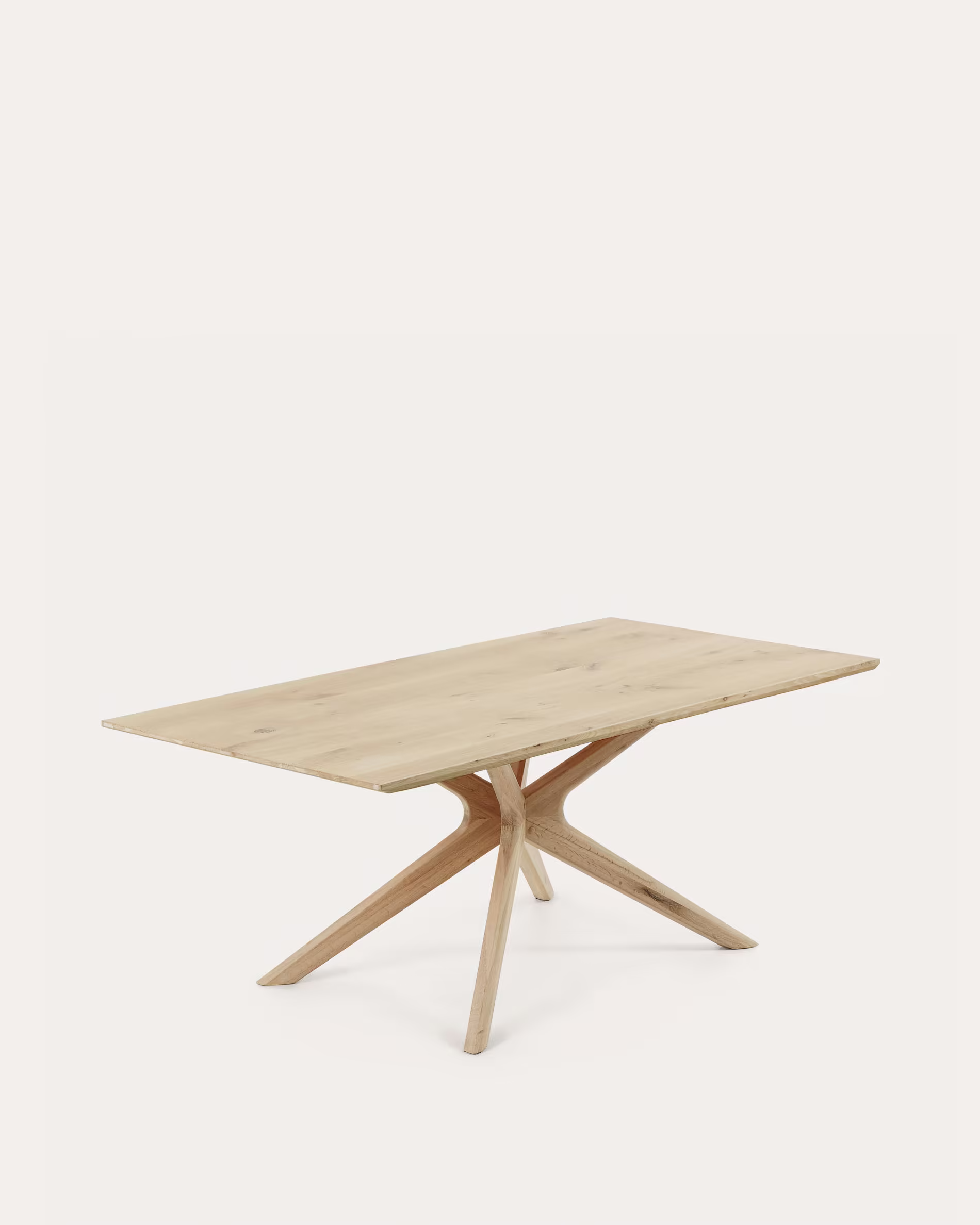 Mesa Armande chapa de roble con acabado blanqueado 200 x 100 cm