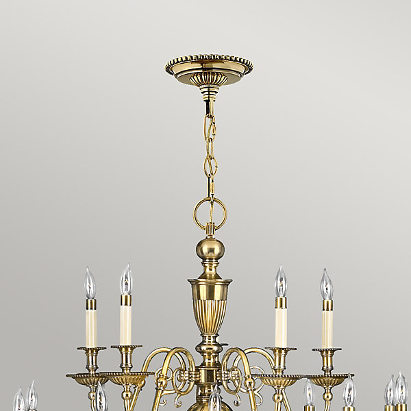 Elstead Cambridge - Lustre à 25 ampoules, laiton bruni