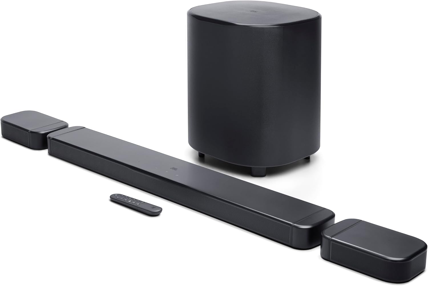 JBL Bar 700MK2-7.1 Channel soundbar System with Detachable Speakers and Dolby Atmos  780W max Output Power and a 10 Wireless subwoofer  Works with Voice Assistant-Enabled Speakers (Black)