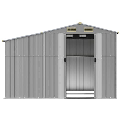 NNEVL Garden Shed Grey 277x192.5x179 cm Galvanised Steel