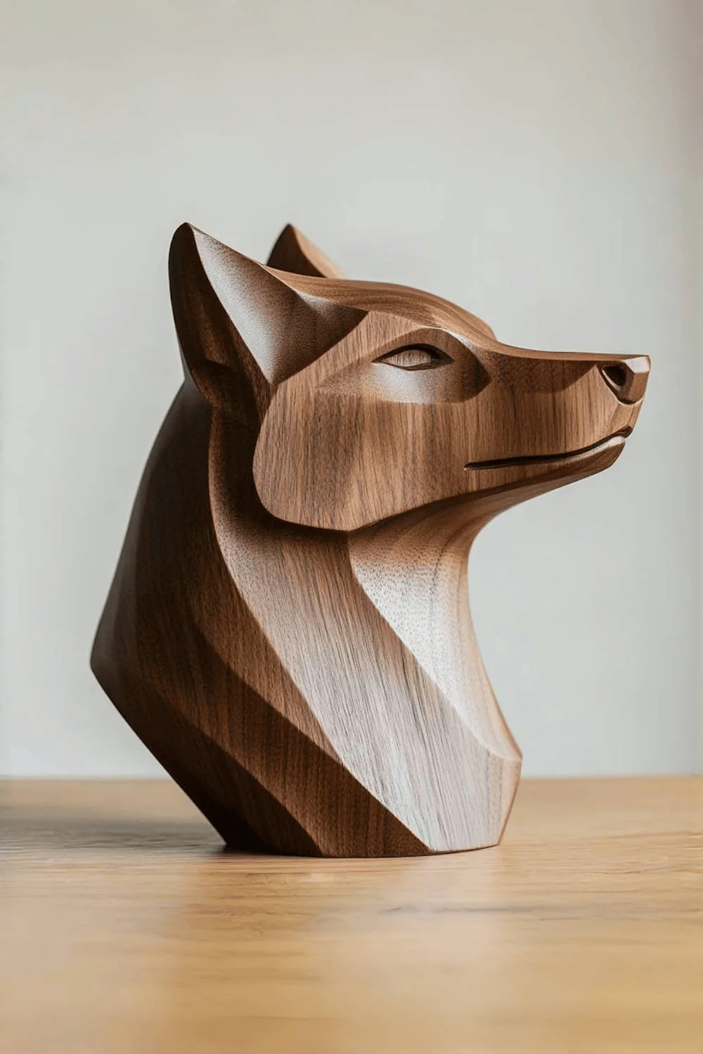 Wolf Wood Sculpture #WA130