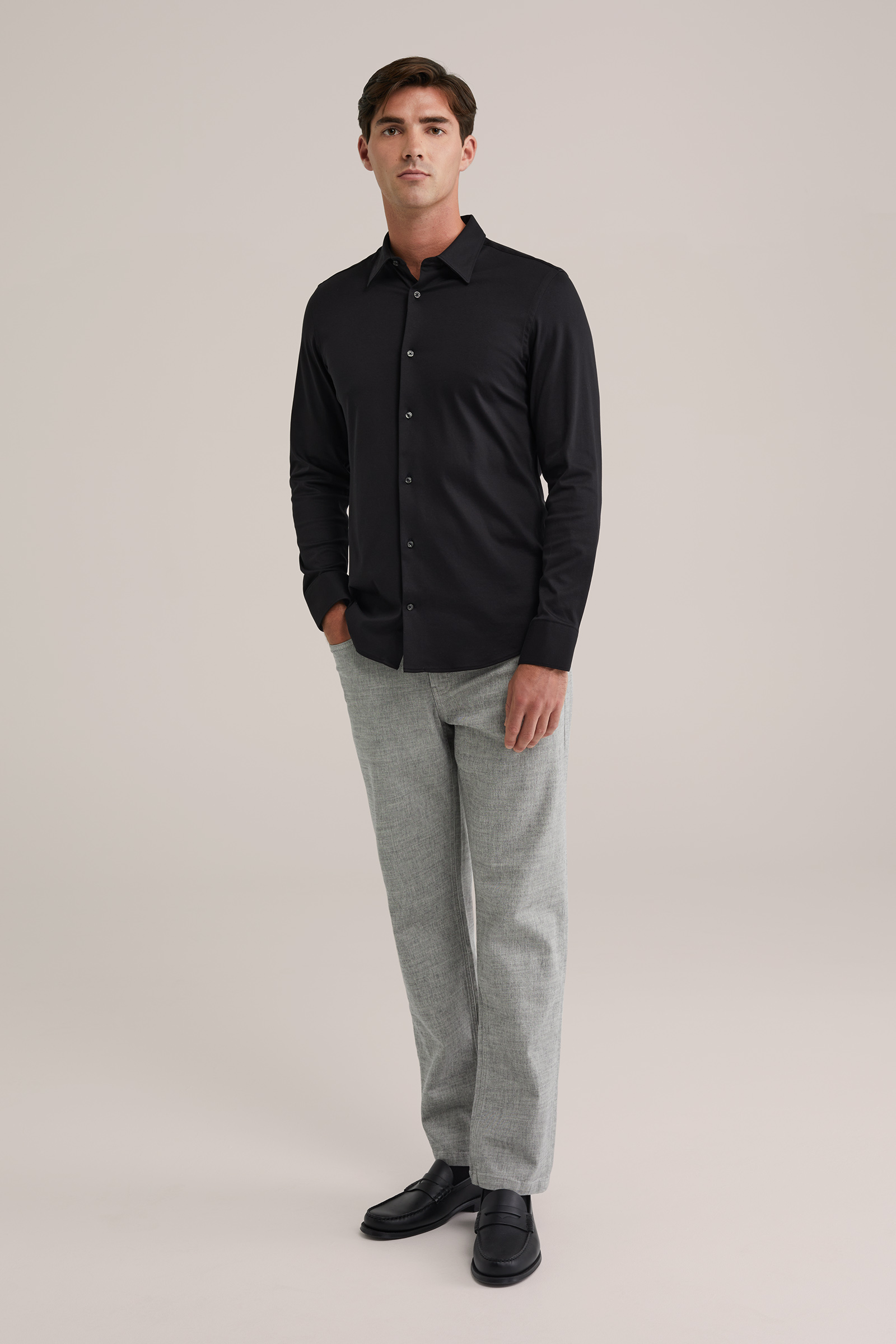 Heren premium slim fit overhemd