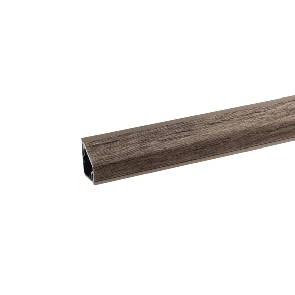 Wandanschlussleiste, BxHxT: 2,4 x 1,6 x 410 cm, braun