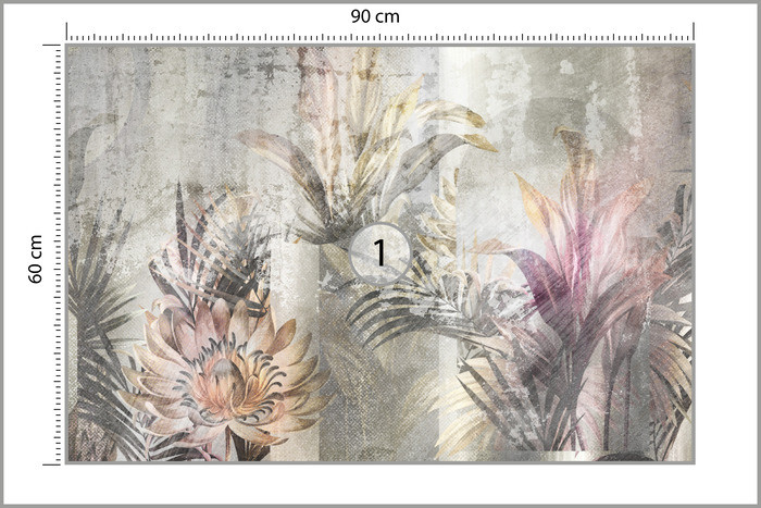 Fototapeta Tropikalne Liście Vintage 90x60cm
