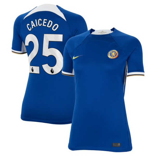 Moisés Caicedo Chelsea Nike Women's 2023/24 Home Stadium Replica Player Jersey - Blue/Navy