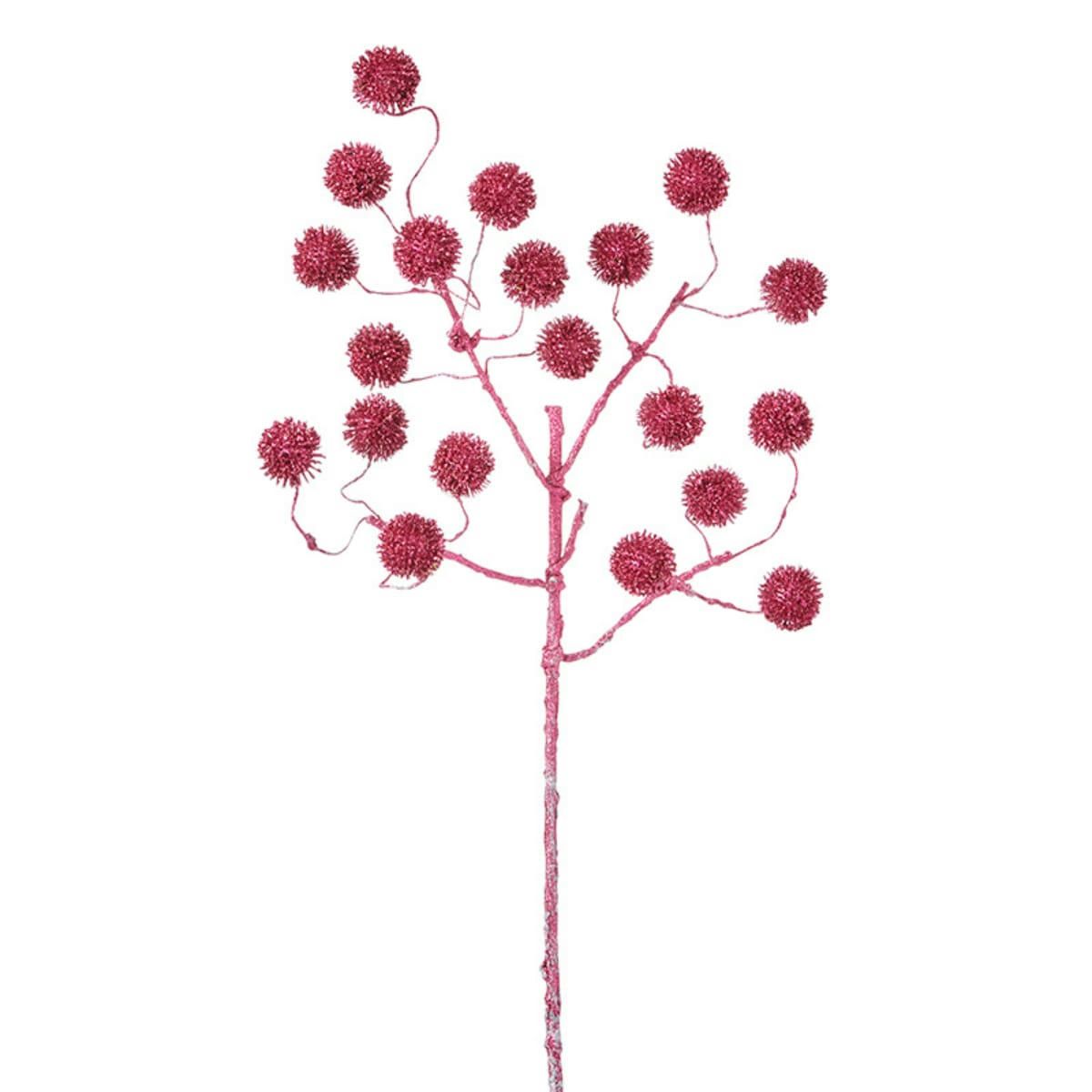 NOËL - Branche de pompons pailletés izia h94