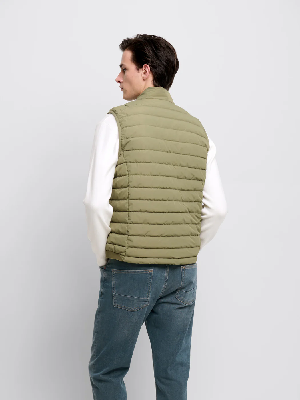 Doudoune sans manches col montant