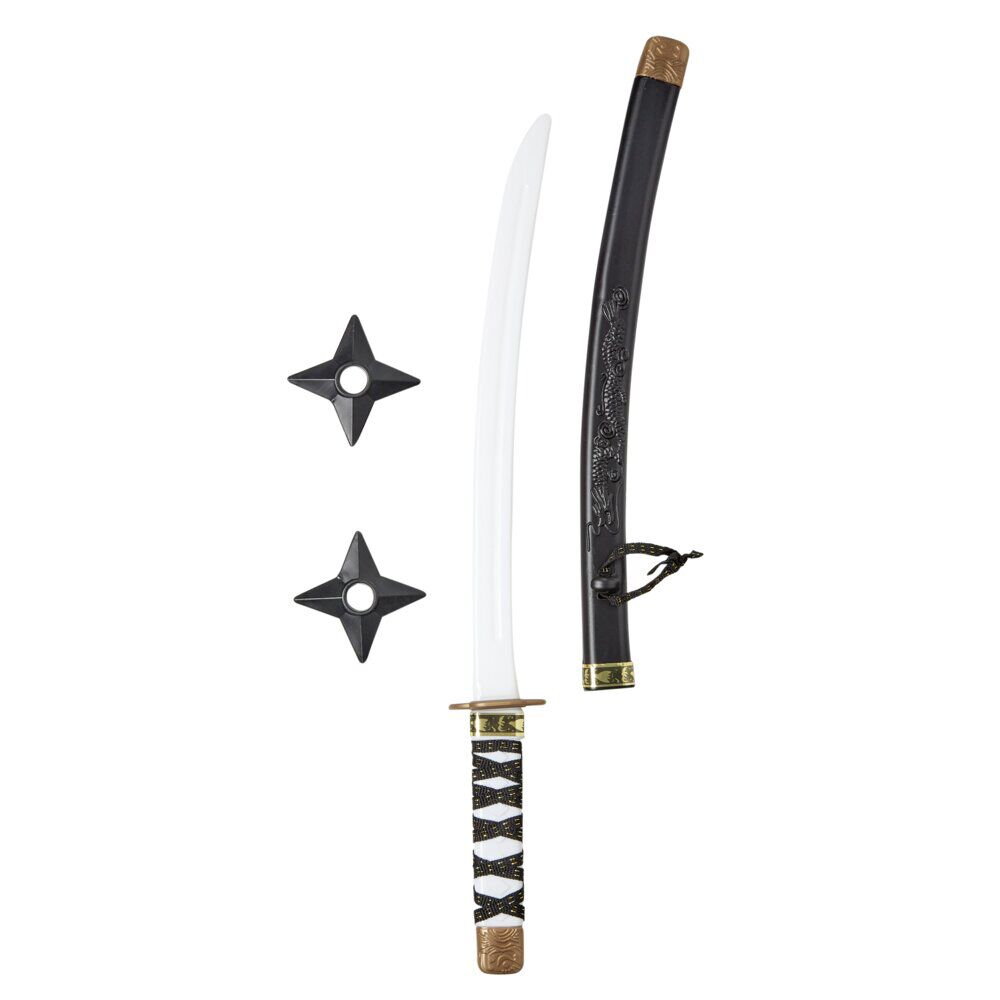 Kit d'accessoire ninja pour enfant avec sabre et 2 étoiles