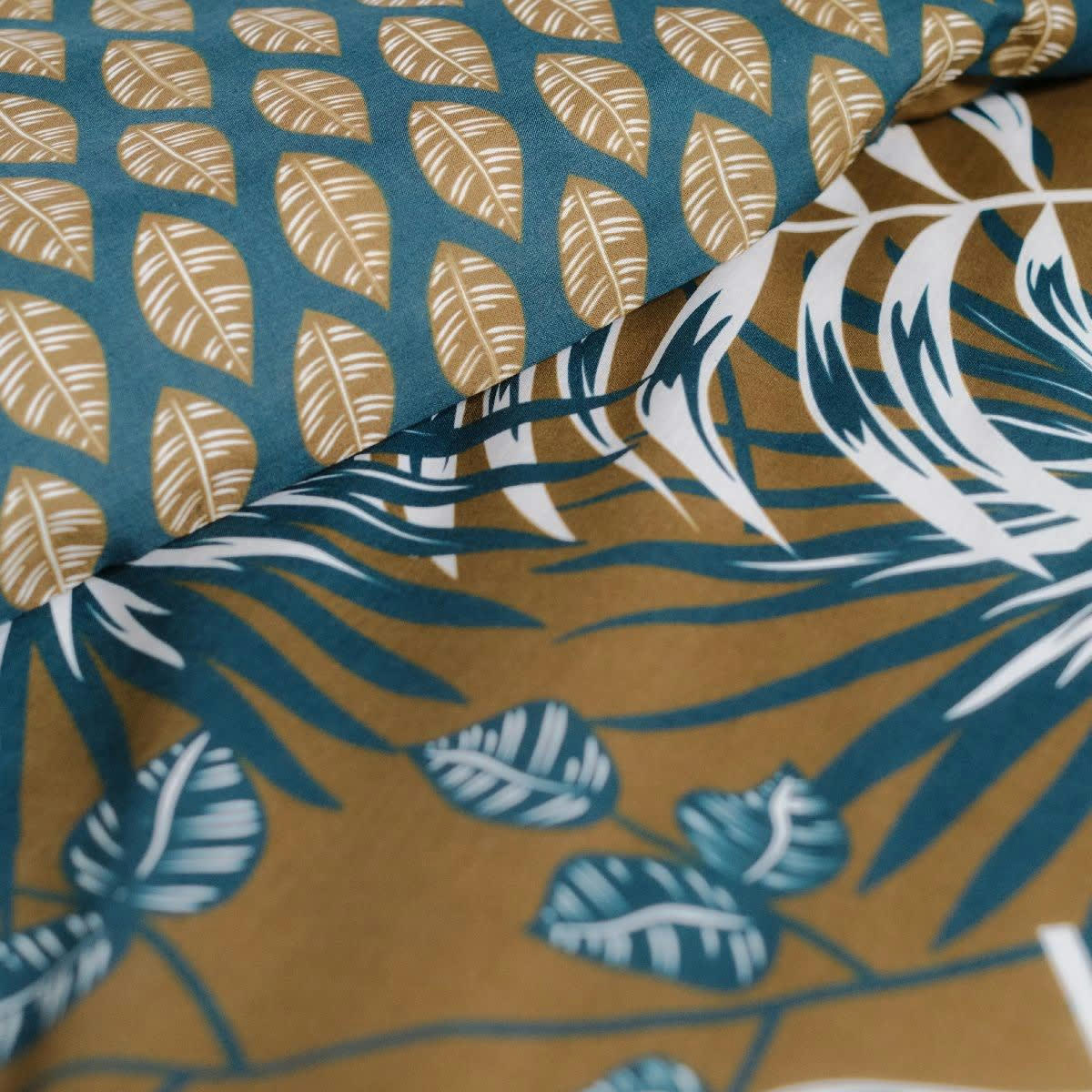 SUNSHINE TOBIAS - Parure de lit en coton marron 240x220