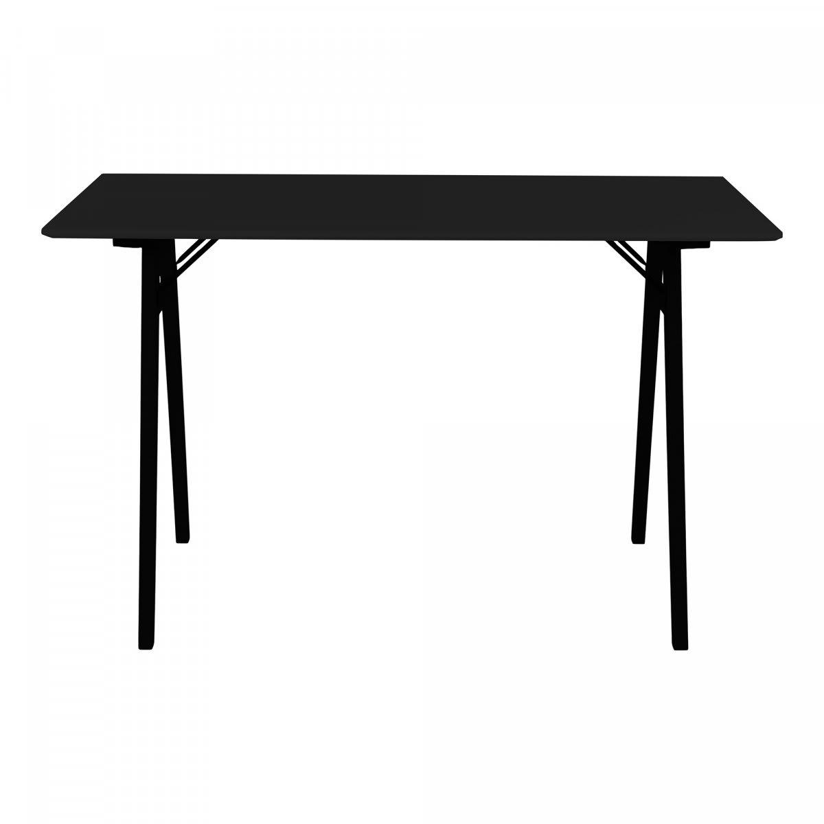 SIANA - Bureau 120cm en bois noir