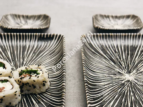 Zestaw do sushi dla 2 osób (4 el.) z pałeczkami Tokyo Design Studio - Tokusa Brown 33847