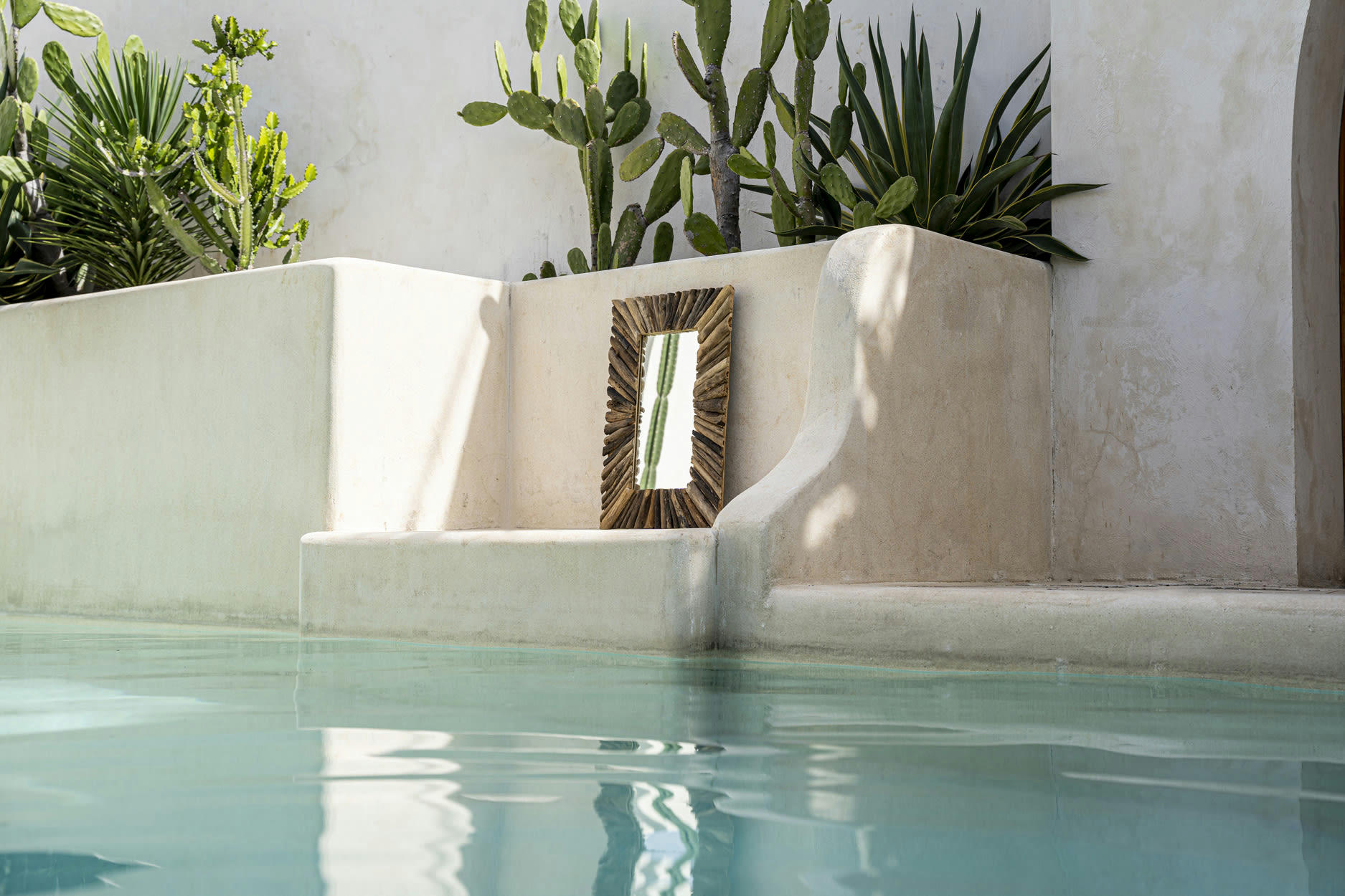 DRIFTWOOD - Miroir en bois flotté naturel rectangulaire 60x40