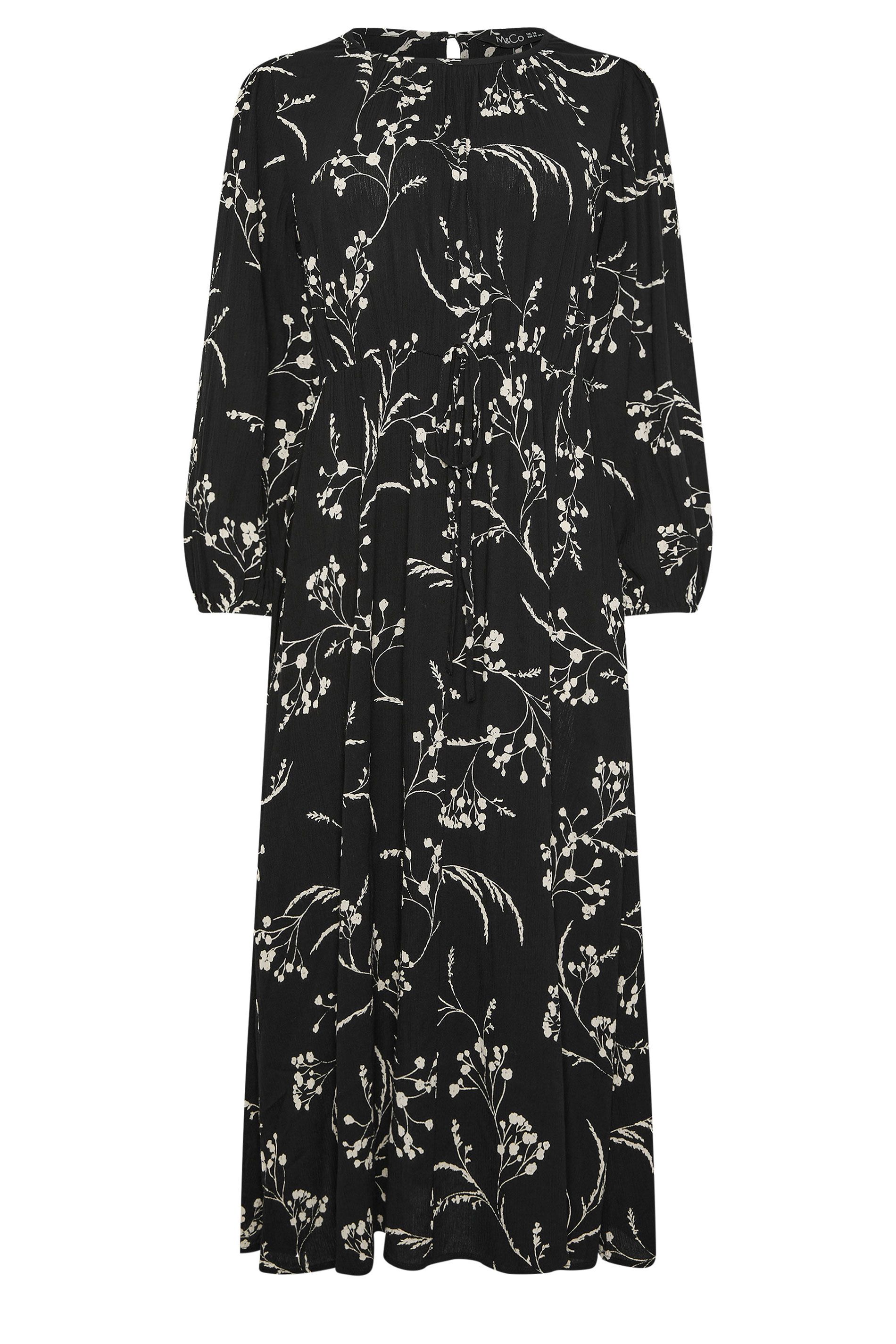 M&Co Tie Waist Woven Dress
