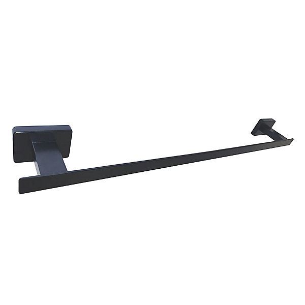 Lot de 4 accessoires de salle de bain en finition anthracite mat en acier inoxydable Kibath