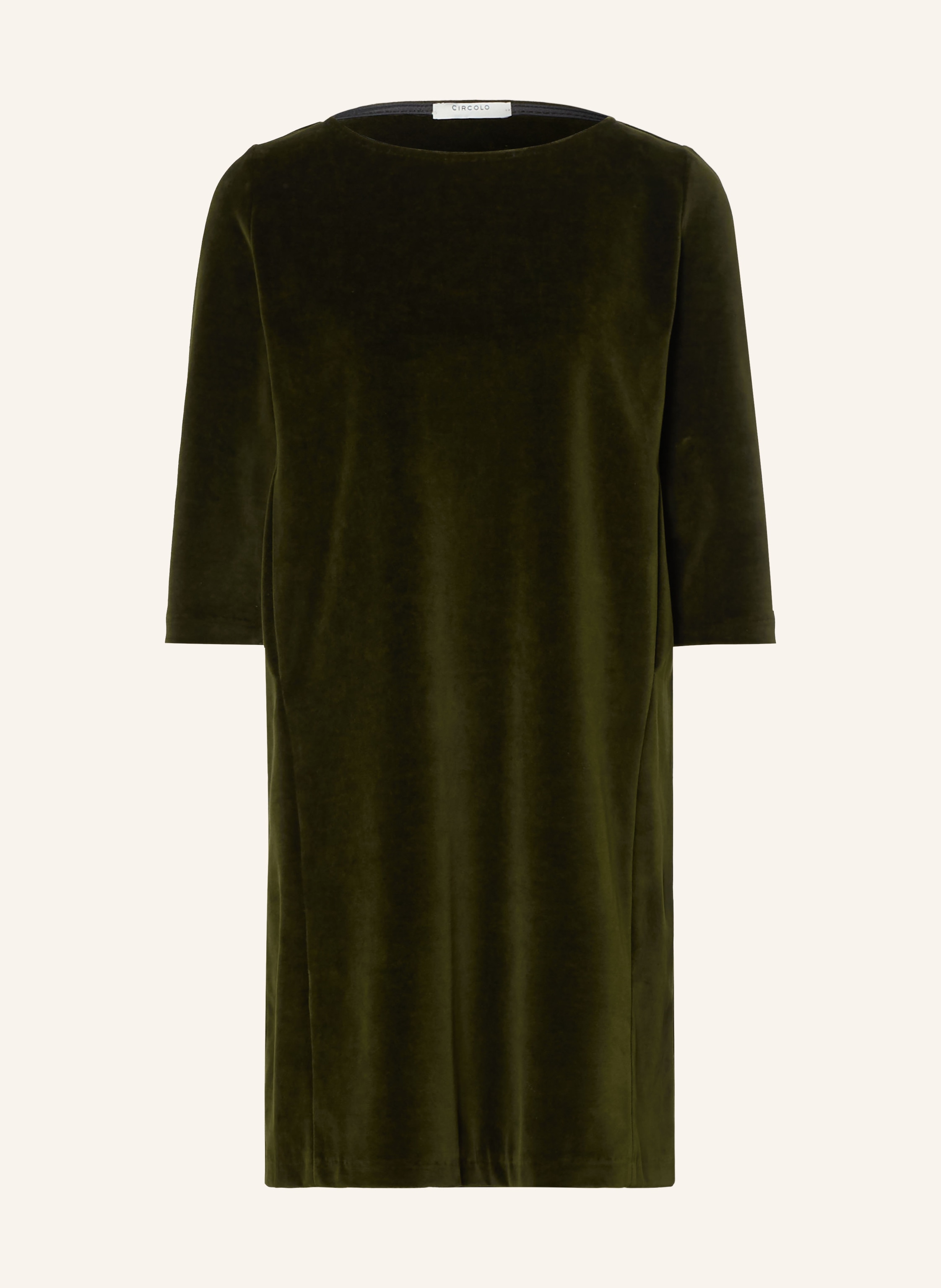 CIRCOLO 1901 Samtkleid mit 3/4-Arm