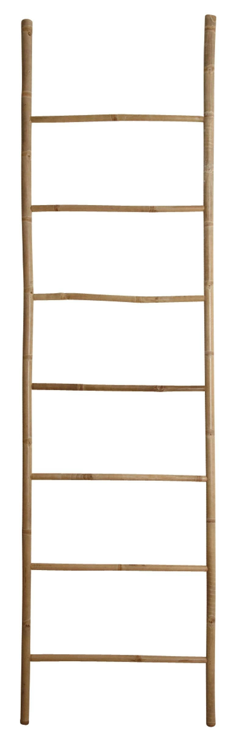 - Echelle porte-serviettes en bambou naturel