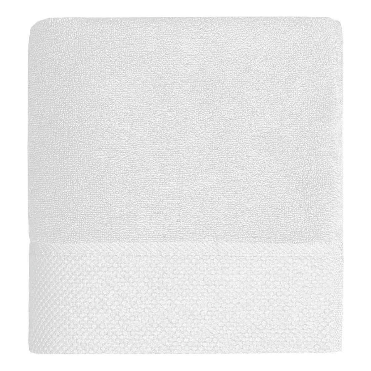SENSOFT - Maxi drap de bain  zéro twist 560gr/m²  blanc 100x150 cm