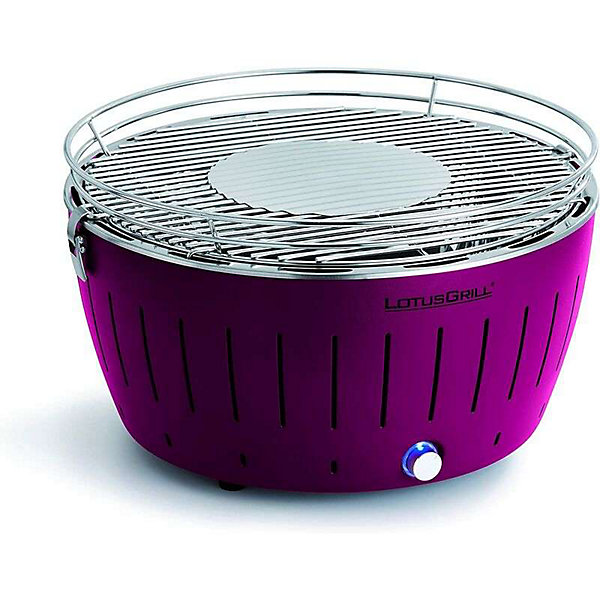 Barbecue charbon table horizontal lotus grill acier noir 43.5 x 43.5 x 25.7 cm