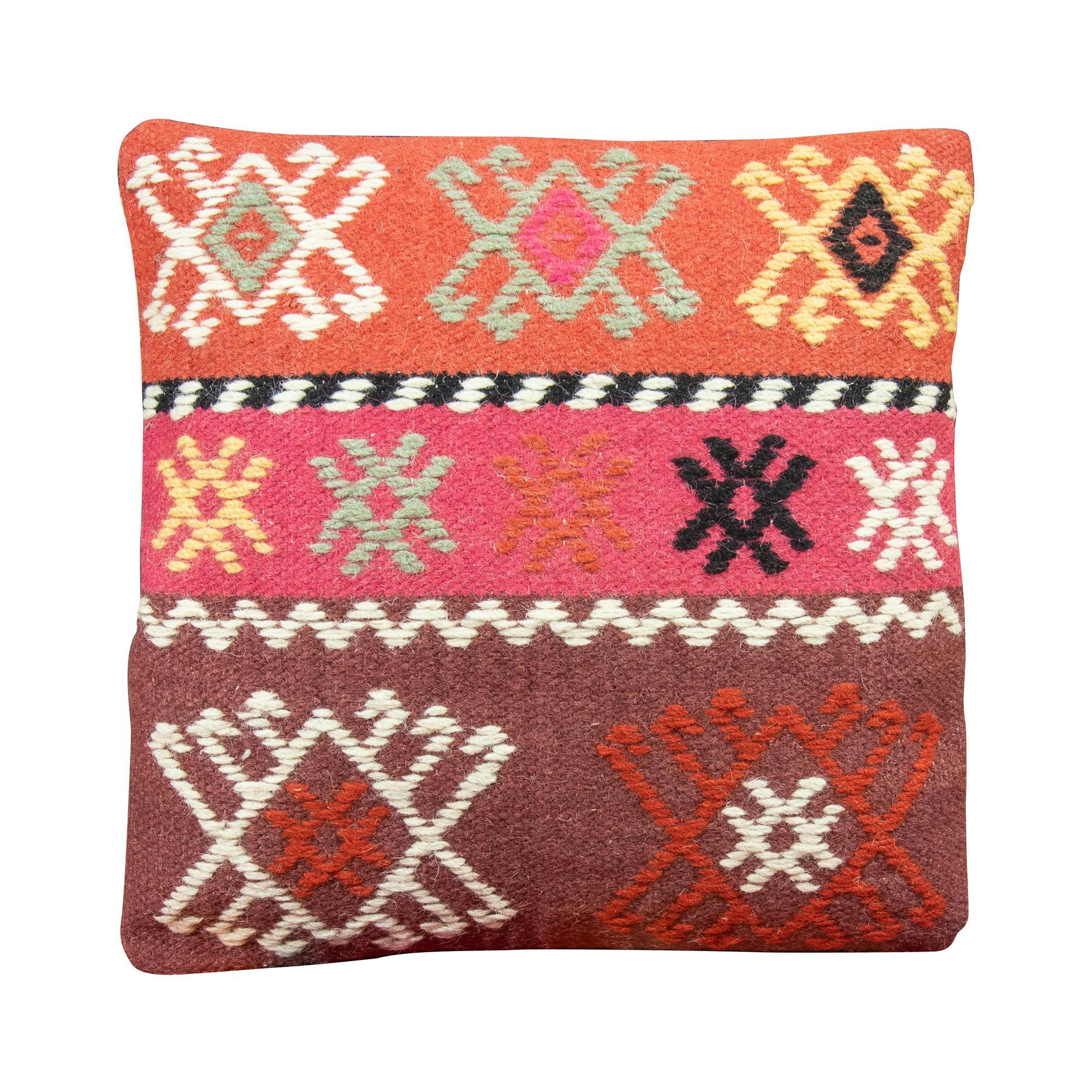 CHAQUIRAS - Coussin en kilim brodé main