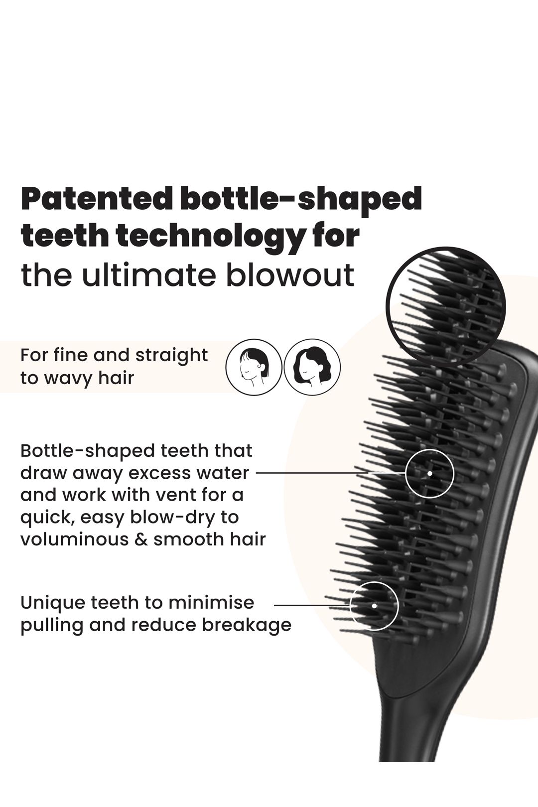 Tangle Teezer Easy Dry & Go Vented Hairbrush - Jet Black