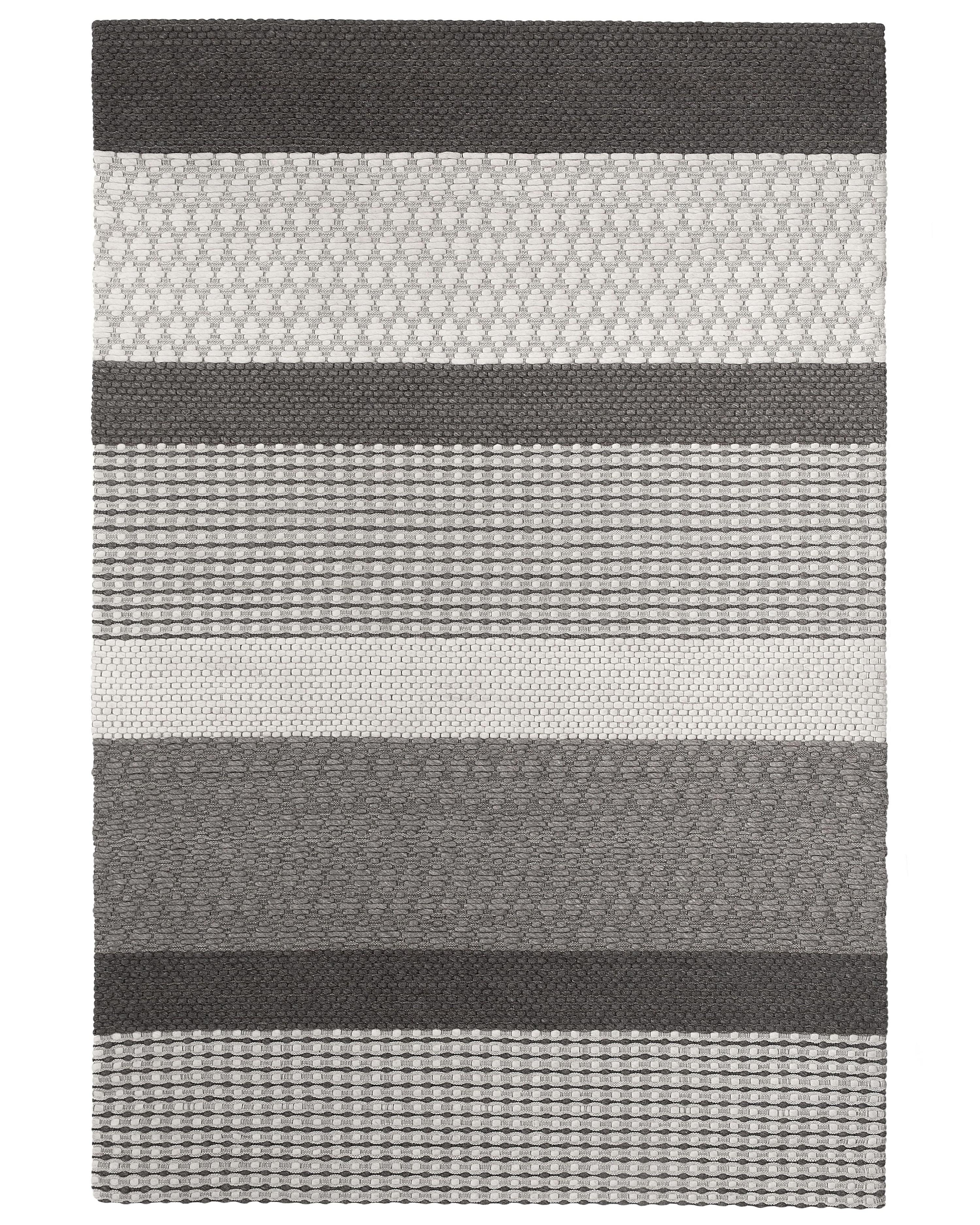 Rug AKKAYA Grey 140 x 200 cm Wool