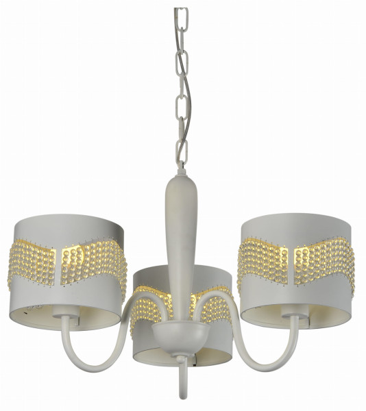 Lampa wisząca biało-złota ANTONIO 3xE27x60W wym: 100x50x50 cm Candellux