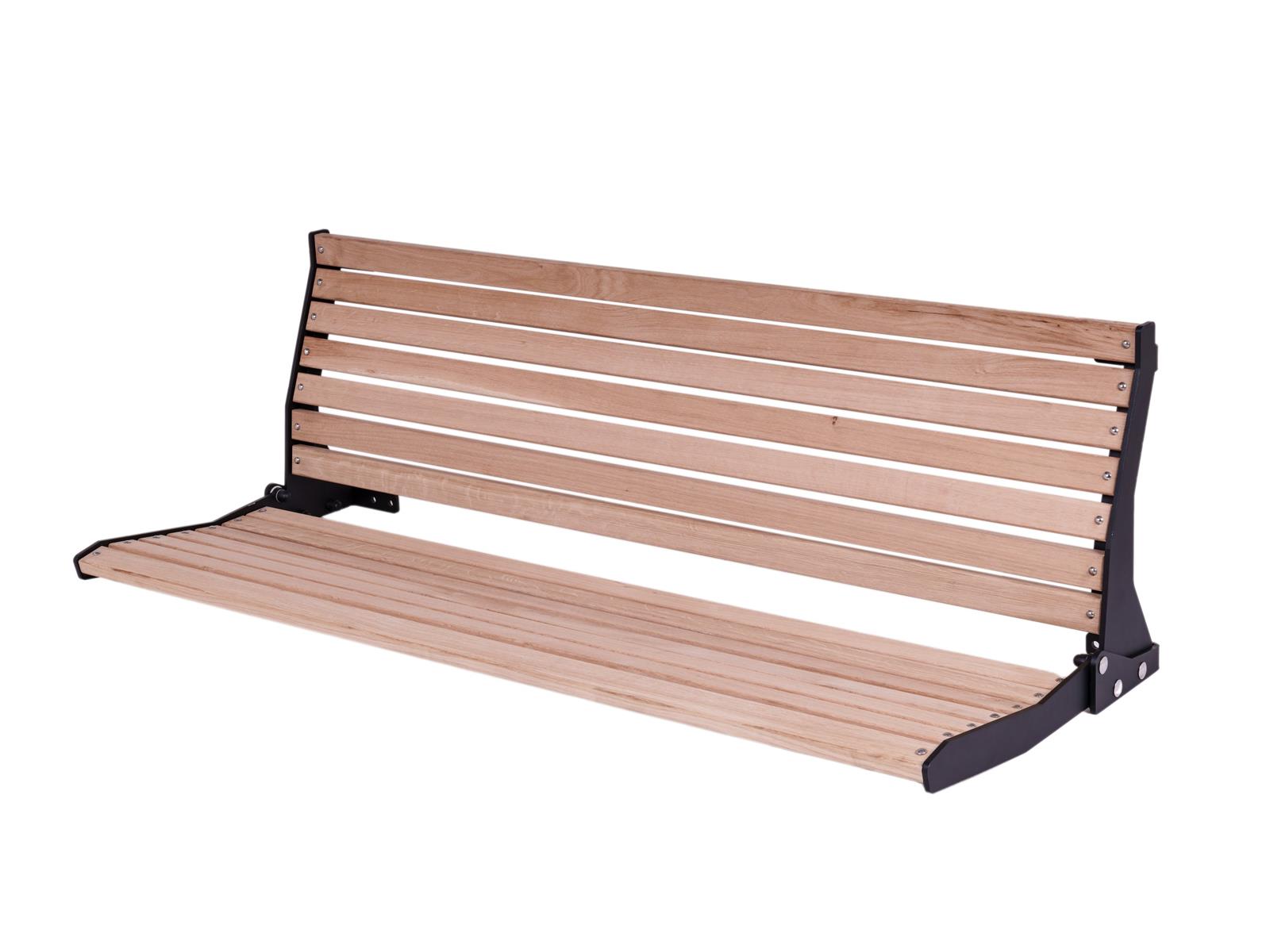 MaximaVida opklapbare gevelbank Jordaan met rugleuning 100 cm