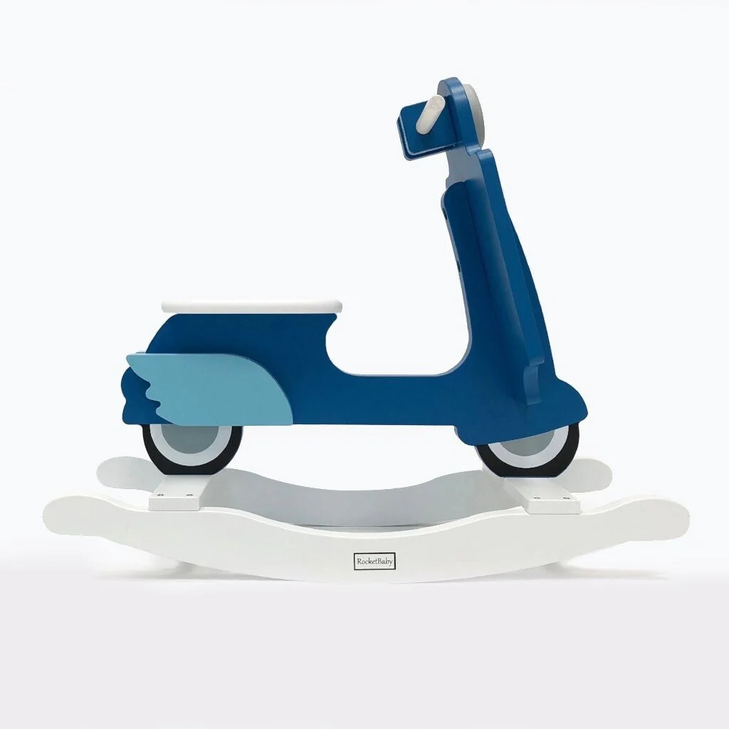 Decorative Rocking Accessory for Toddlers Scooter Blue Love