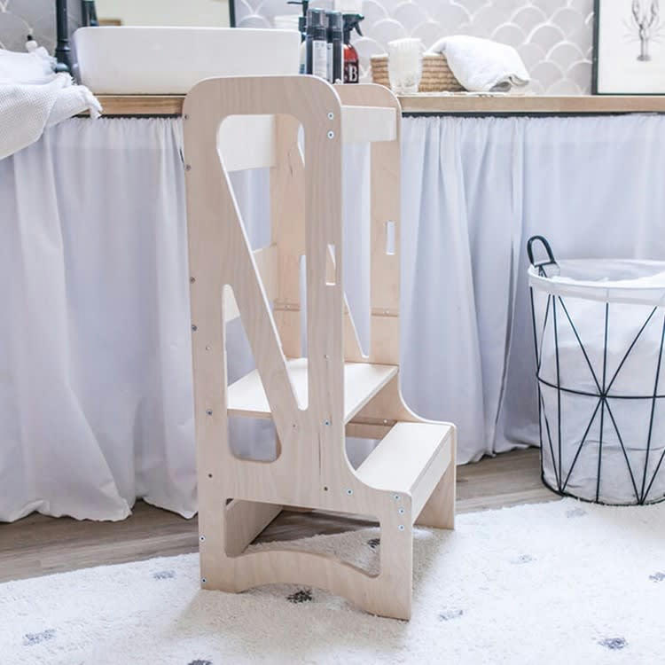 DIEGO - Tour d'observation Montessori enfant effet bois naturel 23x40x90 cm