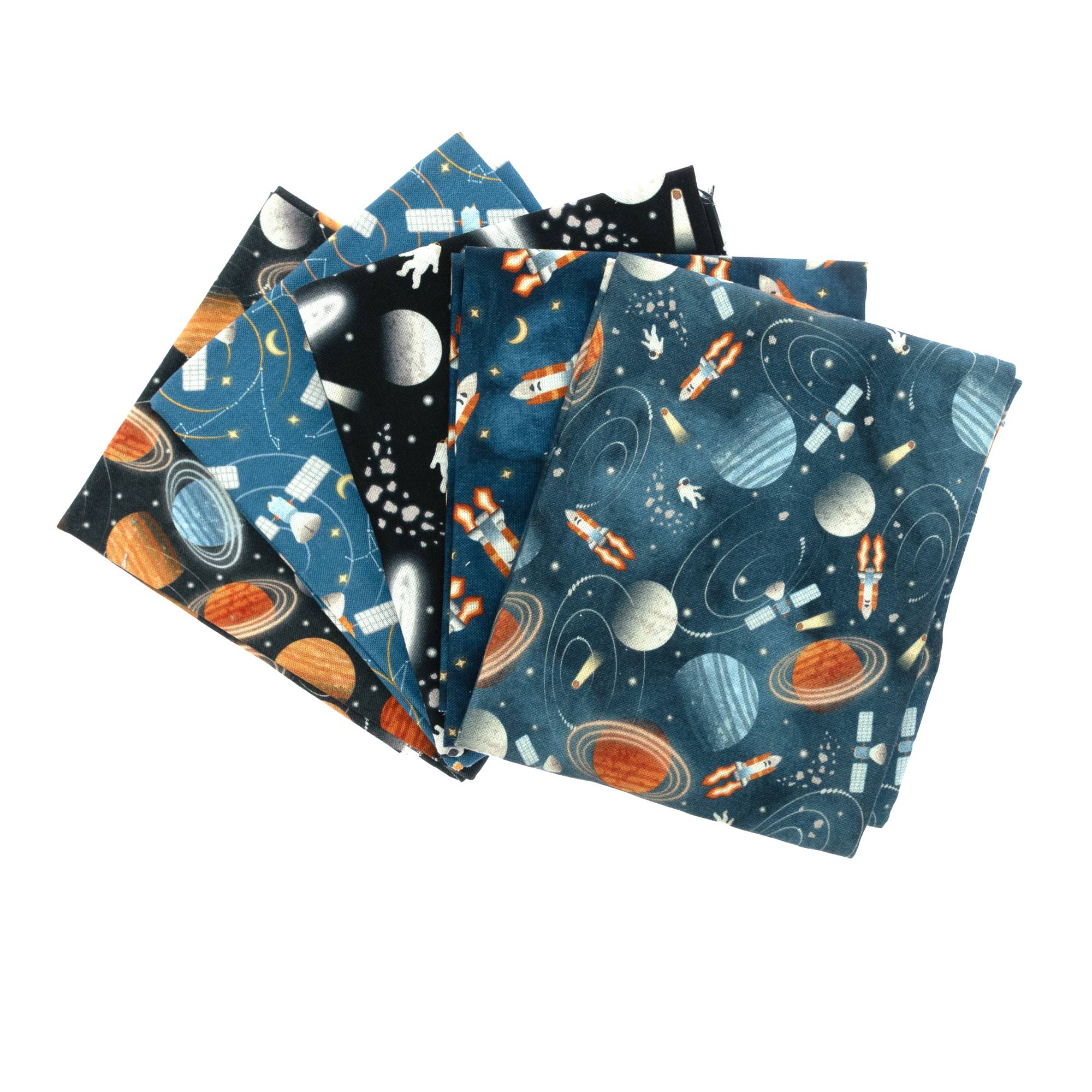 Cosmic Voyager Cotton Fat Quarters 5 Pack
