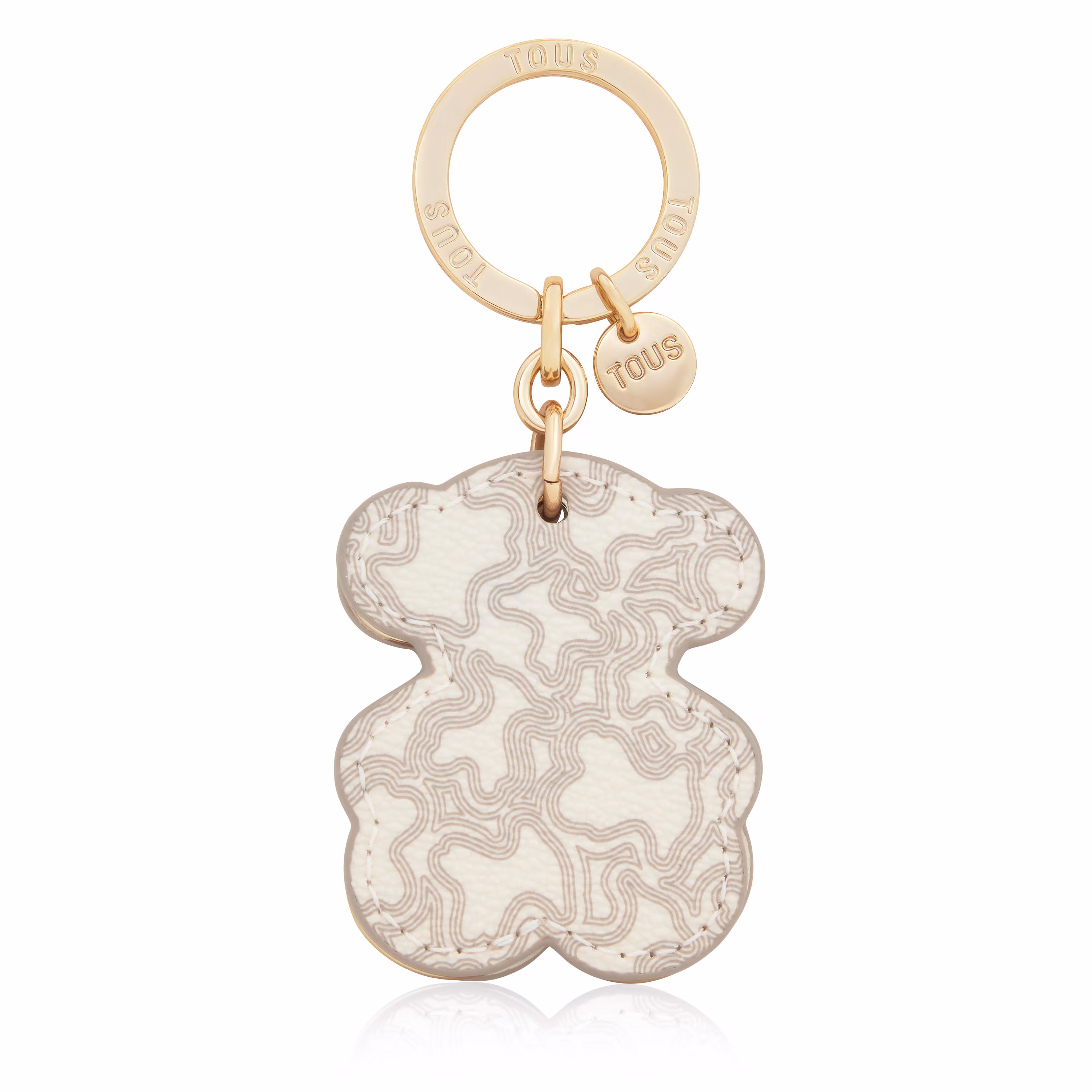 Llavero beige Triple Bear