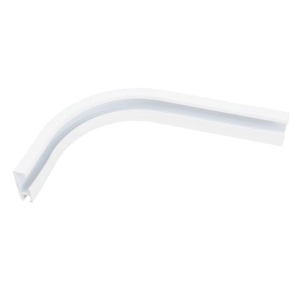 GARDINSKINNE KIRSCH ELITE RETURBØY 90° 15-20CM HVIT