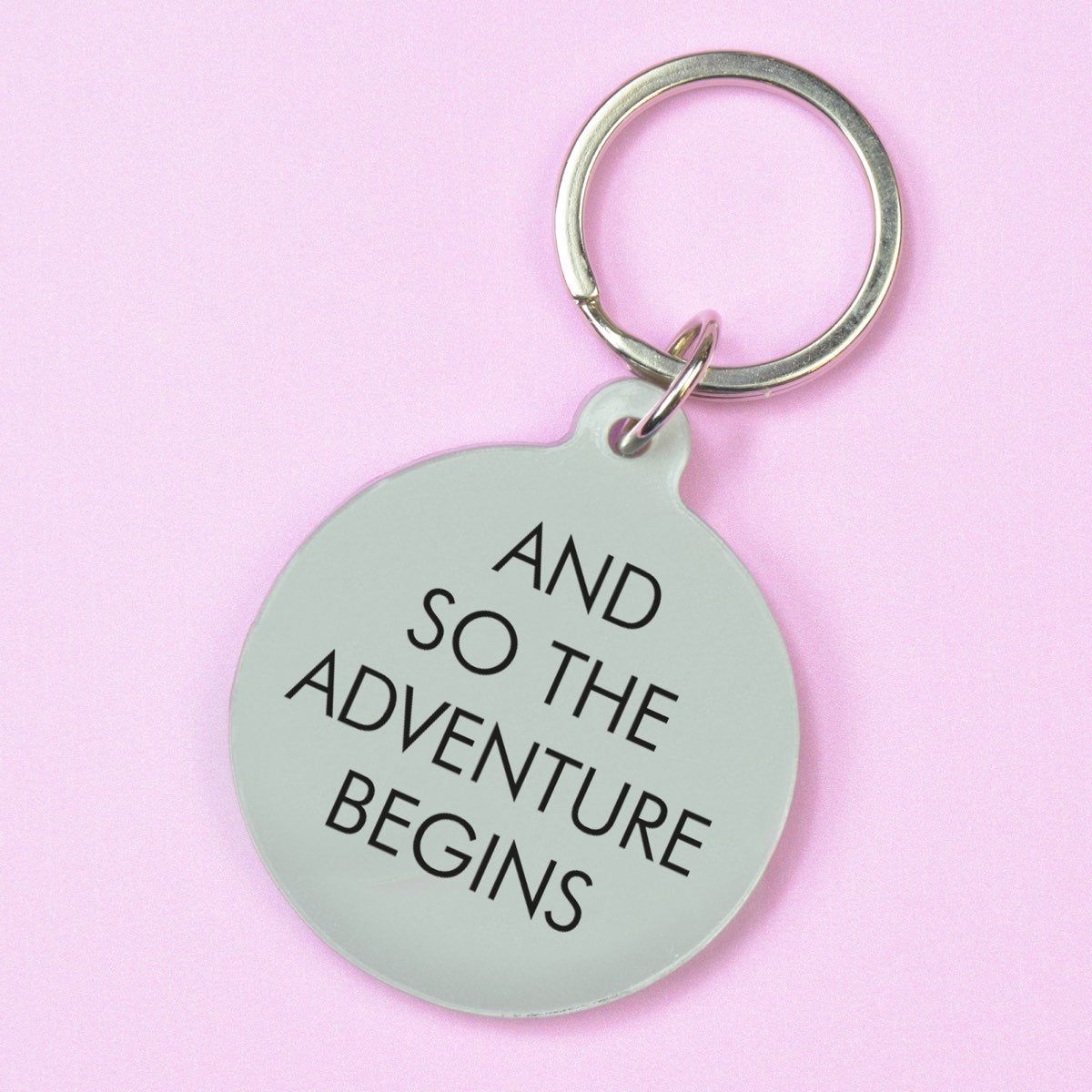 Flamingo Candles And So the Adventure Begins Keyring