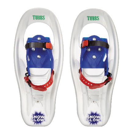 Tubbs Snow Glow Kids' Lightweight Snowshoes w/ Adjustable Ratchet Bindings, 16-In