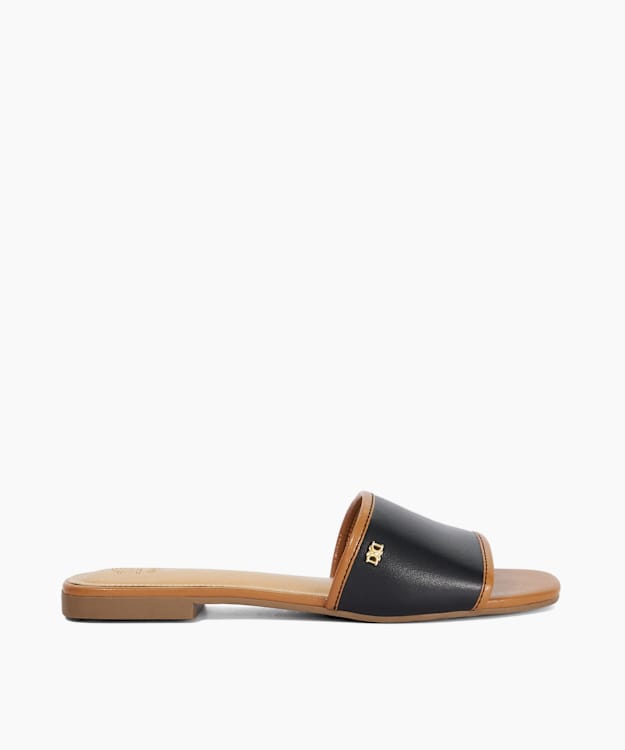Laras Black - Slip On Sandals