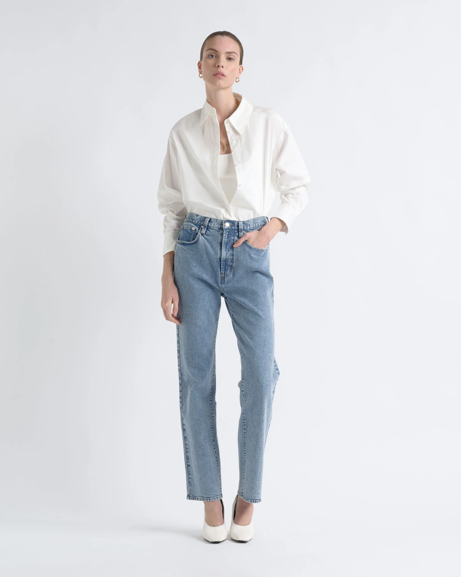 Relaxed Fit Collared Shirt