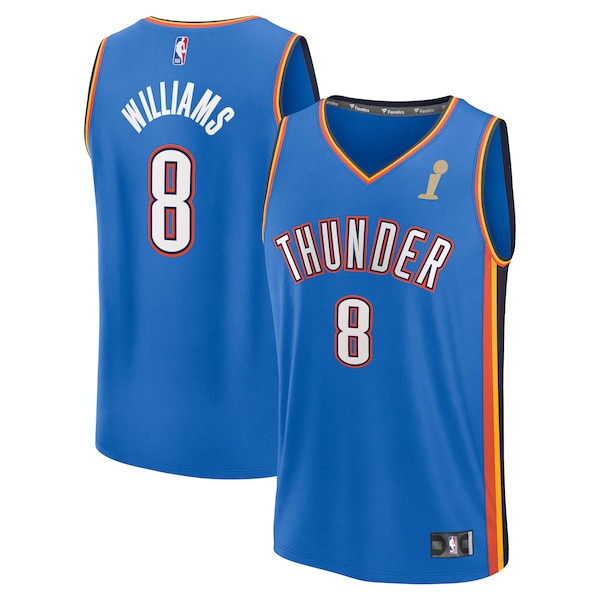Jalen Williams Oklahoma City Thunder  2025 NBA Finals Champions Fast Break Replica Player Jersey - Blue - Icon Edition