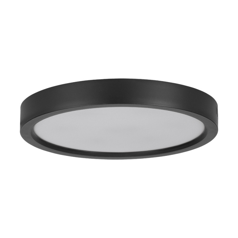 Plafonnier LED Idun noir Ø 28,5 cm blanc neutre 2000 lm 17 W EGLO