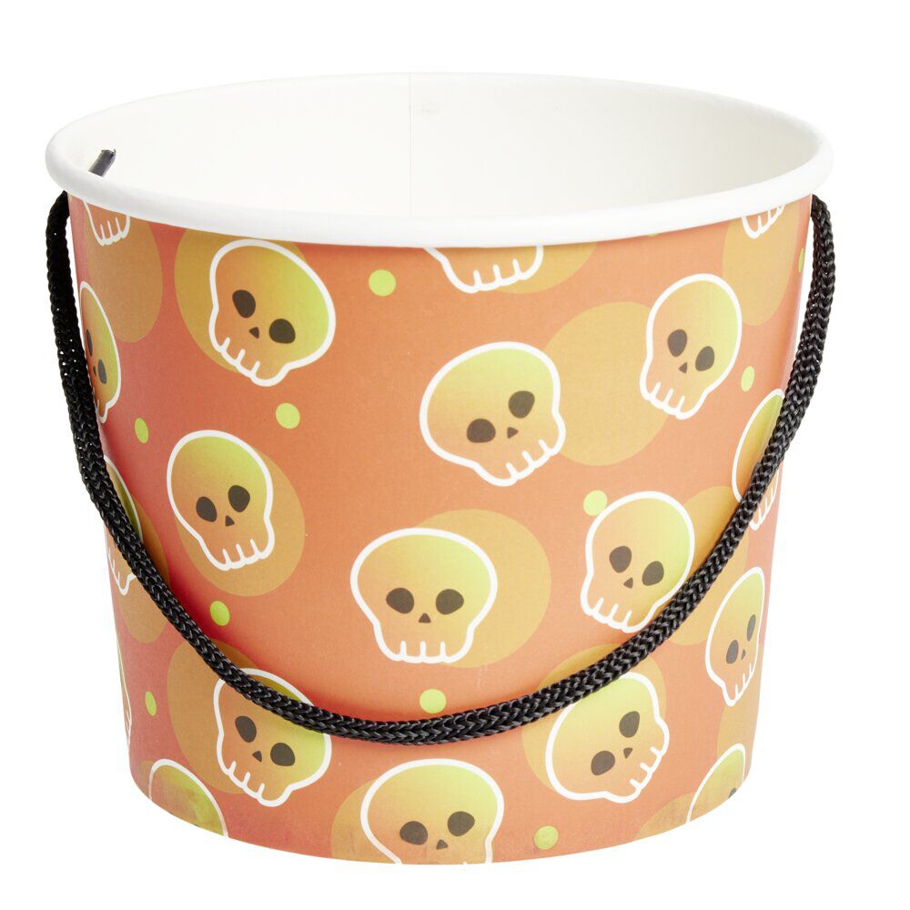 Seau à bonbons Halloween cartonné Ø15xH13cm (3 modèles)