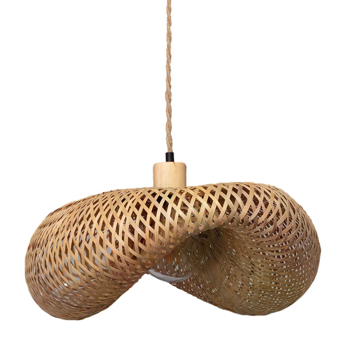 Lampa wisząca brązowa Ponti 1xE27x20W wym: 110x60x40 cm Abruzzo